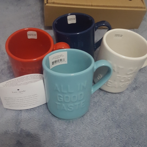 Kate Spade Stacking Coffee Mugs/cups - Picture 3 of 4
